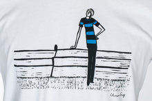 Laden Sie das Bild in den Galerie-Viewer, Unisex T-Shirt „Kegeln" in weiß aus der Kollektion Werner Berg