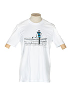 Laden Sie das Bild in den Galerie-Viewer, Unisex T-Shirt „Kegeln" in weiß aus der Kollektion Werner Berg