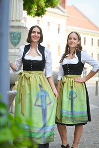 Motivschürze lang  "Kegeln"